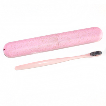 Wheat Straw Charcoal Nano Bristle Bamboo Toothbrush